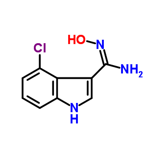 N-羟基-4-氯-吲哚-3-甲脒