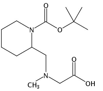 2-(((1-(tert-Butoxycarbonyl)piperidin-2-yl)methyl)(methyl)amino)acetic acid