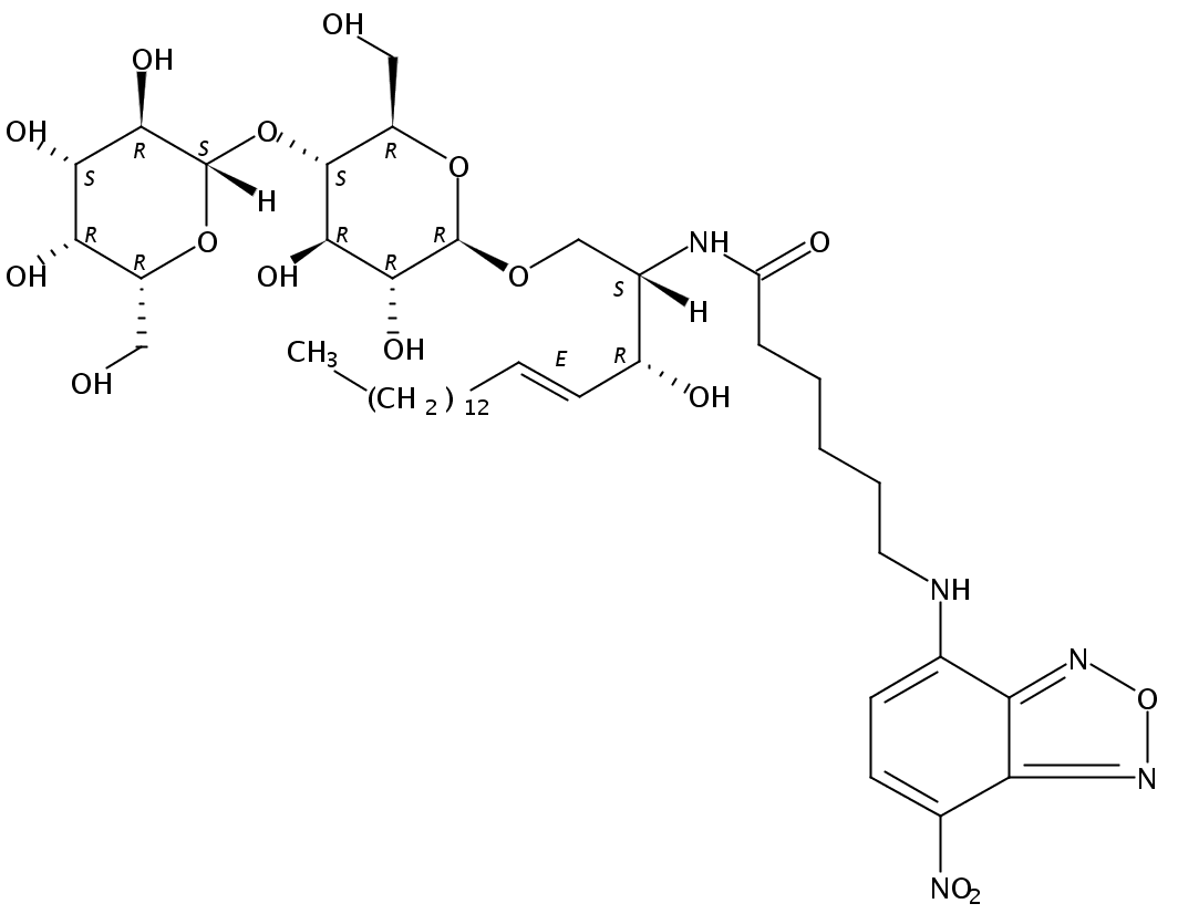 N-[6-[(7-nitro-2-1,3-benzoxadiazol-4-yl)amino]hexanoyl]-D-lactosyl-?1-1'-sphingosine