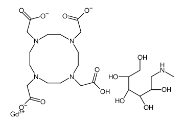 Gadolinium 2,2',2''-[10-(carboxymethyl)-1,4,7,10-tetraazacyclodod ecane-1,4,7-triyl]triacetate - 1-deoxy-1-(methylamino)-D-glucitol (1:1:1)