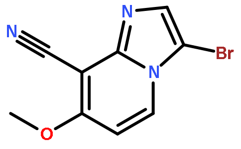 3-溴-7-甲氧基咪唑并[1,2-a]吡啶-8-甲腈