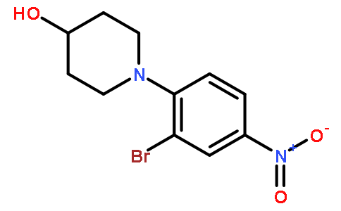 1-(2-溴-4-硝基苯基)-4-羟基哌啶