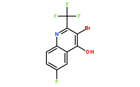 3-溴-6-氟-2-(三氟甲基)-4-羟基喹啉