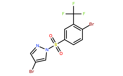 4-溴-1-(4-溴-3-三氟甲基苯基磺酰基)吡唑