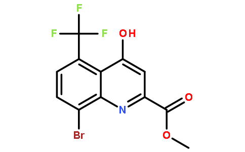 8-溴-4-羟基-5-三氟甲基喹啉-2-羧酸甲酯