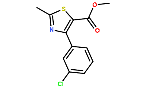 4-(3-氯苯基)-2-甲基噻唑-5-羧酸甲酯