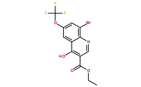 8-溴-4-羟基-6-(三氟甲氧基)喹啉-3-羧酸乙酯