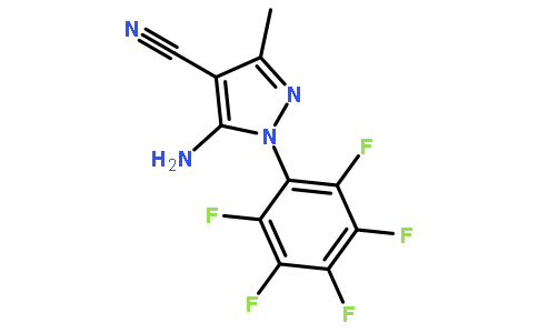 5-氨基-4-氰基-3-甲基-1-(全氟苯基)吡唑