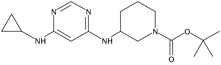 tert-Butyl 3-((6-(cyclopropylamino)pyrimidin-4-yl)amino)piperidine-1-carboxylate