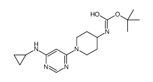 tert-Butyl (1-(6-(cyclopropylamino)pyrimidin-4-yl)piperidin-4-yl)carbamate