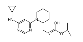 tert-Butyl ((1-(6-(cyclopropylamino)pyrimidin-4-yl)piperidin-2-yl)methyl)carbamate