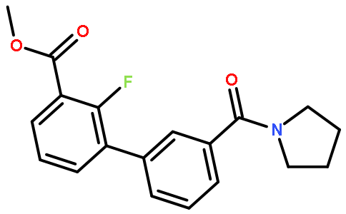 2-氟-3-(吡咯烷-1-羰基)-[1,1-联苯]-3-羧酸甲酯