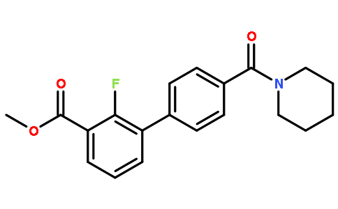 2-氟-4-(哌啶-1-羰基)-[1,1-聯(lián)苯]-3-羧酸甲酯