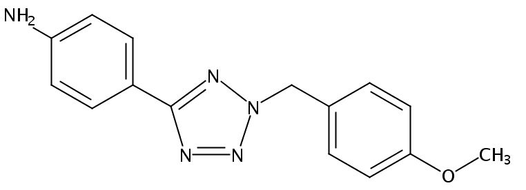Benzenamine, 4-[2-[(4-methoxyphenyl)methyl]-2H-tetrazol-5-yl]-