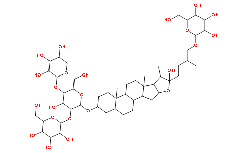 (25S)-4'-木糖基新知母皂苷B2