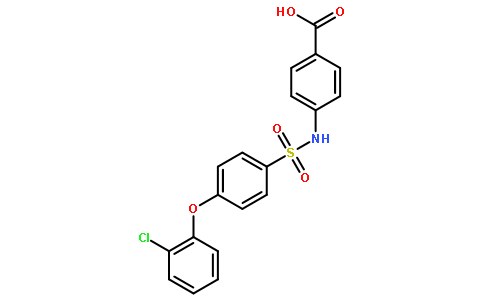4-({[4-(2-Chlorophenoxy)phenyl]sulfonyl}amino)benzoic acid