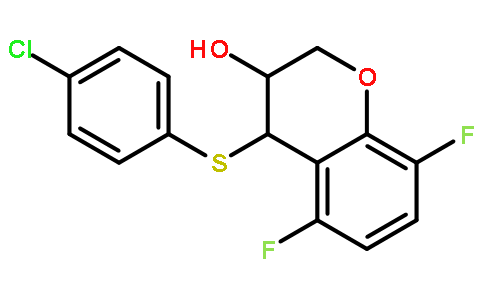 4-((4-氯苯基)硫代)-5,8-二氟苯并二氢吡喃-3-醇