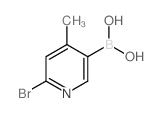 6-溴-4-甲基吡啶-3-硼酸