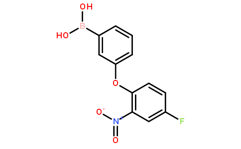 3-(4-氟-2-硝基苯氧基)苯硼酸