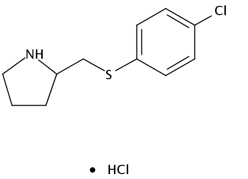 2-(((4-Chlorophenyl)thio)methyl)pyrrolidine hydrochloride