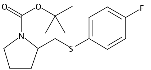 tert-Butyl 2-(((4-fluorophenyl)thio)methyl)pyrrolidine-1-carboxylate