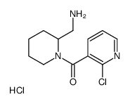 (2-(Aminomethyl)piperidin-1-yl)(2-chloropyridin-3-yl)methanone hydrochloride