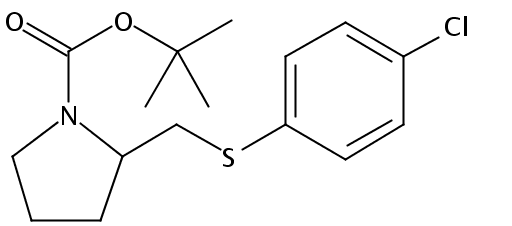 tert-Butyl 2-(((4-chlorophenyl)thio)methyl)pyrrolidine-1-carboxylate