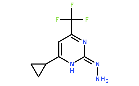 2-肼基-4-环丙基6-三氟甲基-嘧啶