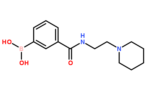 3-(2-(哌啶-1-基)乙基氨基甲酰)苯硼酸