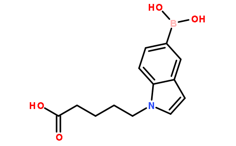 1-(4-羧基丁基)吲哚-5-硼酸