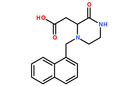2-[1-(1-Naphthylmethyl)-3-oxo-2-piperazinyl]-acetic acid