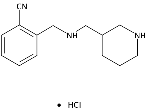 2-(((Piperidin-3-ylmethyl)amino)methyl)benzonitrile hydrochloride
