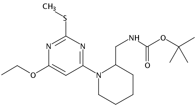 tert-Butyl ((1-(6-ethoxy-2-(methylthio)pyrimidin-4-yl)piperidin-2-yl)methyl)carbamate