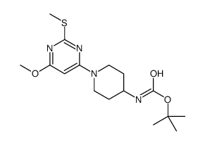 tert-Butyl (1-(6-methoxy-2-(methylthio)pyrimidin-4-yl)piperidin-4-yl)carbamate