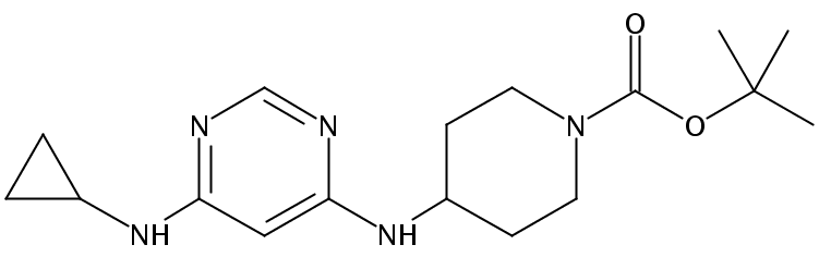 tert-Butyl 4-((6-(cyclopropylamino)pyrimidin-4-yl)amino)piperidine-1-carboxylate