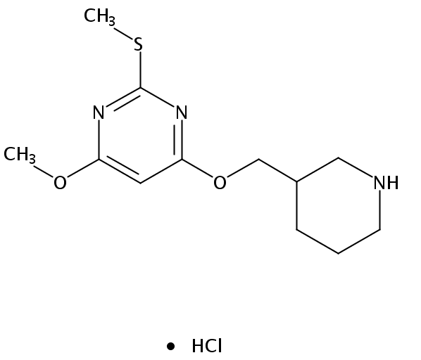 4-Methoxy-2-(methylthio)-6-(piperidin-3-ylmethoxy)pyrimidine hydrochloride