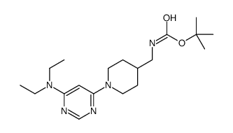 tert-Butyl ((1-(6-(diethylamino)pyrimidin-4-yl)piperidin-4-yl)methyl)carbamate