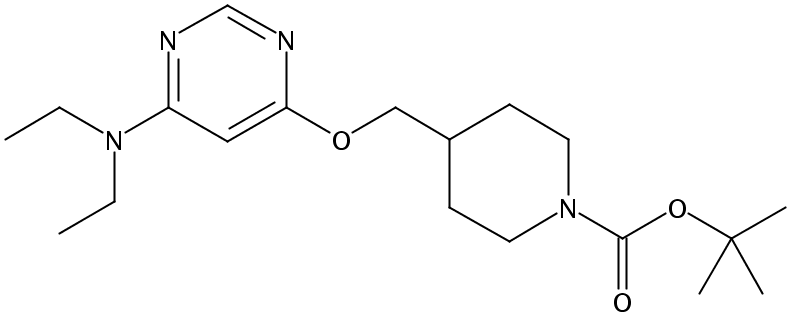 tert-Butyl 4-(((6-(diethylamino)pyrimidin-4-yl)oxy)methyl)piperidine-1-carboxylate