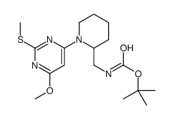 tert-Butyl ((1-(6-methoxy-2-(methylthio)pyrimidin-4-yl)piperidin-2-yl)methyl)carbamate
