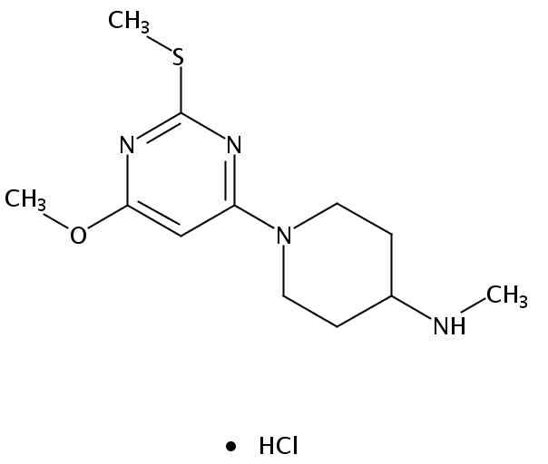 1-(6-Methoxy-2-(methylthio)pyrimidin-4-yl)-N-methylpiperidin-4-amine hydrochloride