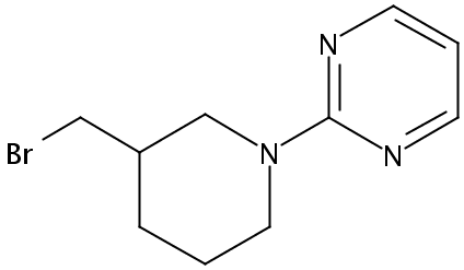 2-(3-(Bromomethyl)piperidin-1-yl)pyrimidine