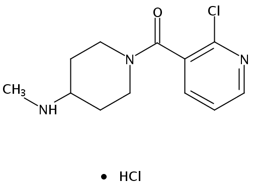 (2-Chloropyridin-3-yl)(4-(methylamino)piperidin-1-yl)methanone hydrochloride