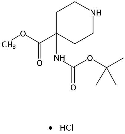 4-((叔丁氧基羰基)氨基)哌啶-4-羧酸甲酯盐酸盐