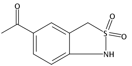 1-[2,2-bis(oxidanylidene)-1,3-dihydro-2,1-benzothiazol-5-yl]ethanone