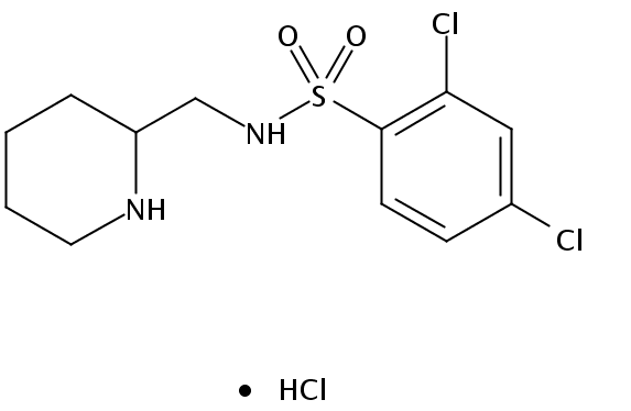2,4-Dichloro-N-(piperidin-2-ylmethyl)benzenesulfonamide hydrochloride