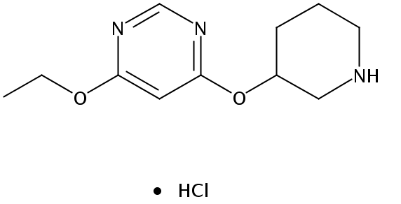 4-Ethoxy-6-(piperidin-3-yloxy)pyrimidine hydrochloride