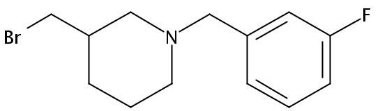 3-(Bromomethyl)-1-(3-fluorobenzyl)piperidine