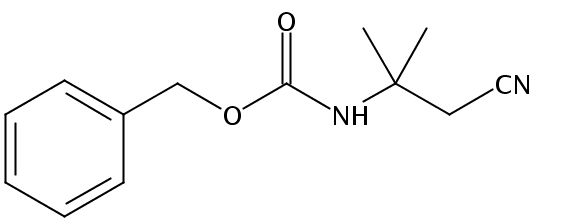 Benzyl (1-cyano-2-methylpropan-2-yl)carbamate