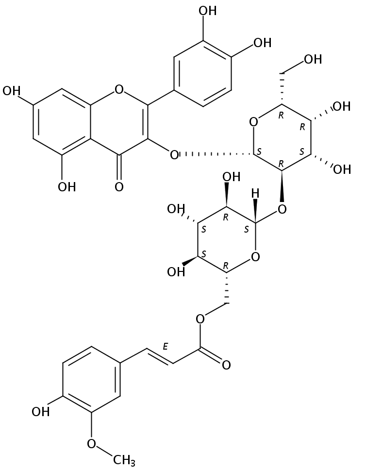 Quercetin 3-O-[2-O-(6-O-E-feruloyl)-beta-D-glucopyranosyl]-beta-D-galactopyranoside