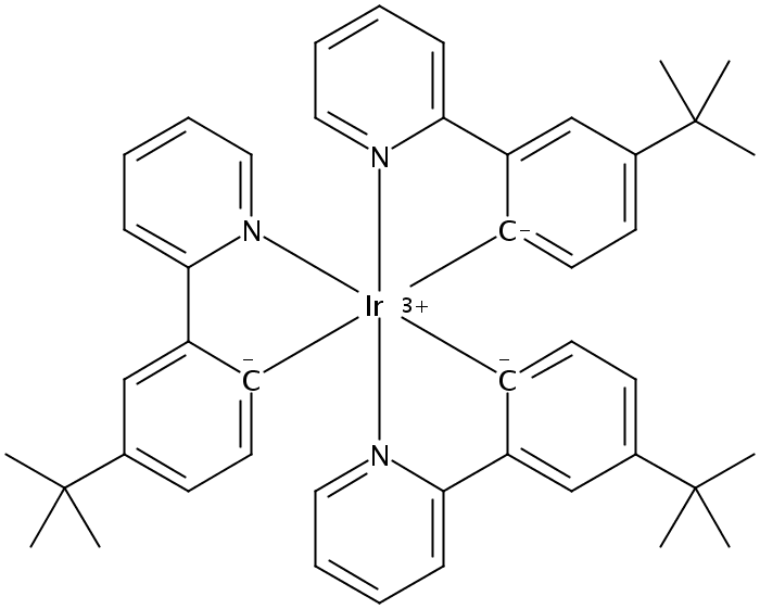 三(2-(3-叔丁基苯基)吡啶)合铱